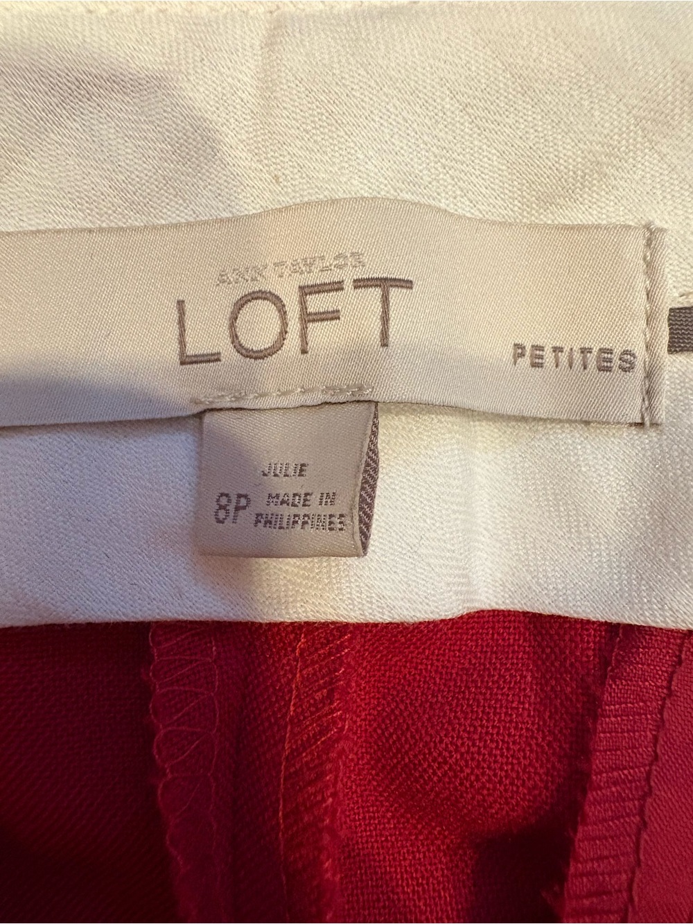 Ann Taylor Loft Red Pants - Picture 4 of 5